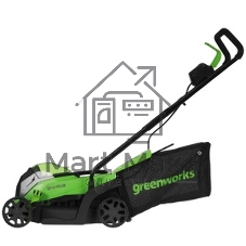 Газонокосилка аккумуляторная GreenWorks GD24LM33, 24 В, 4 Ач