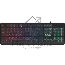 Клавиатура проводная Defender Raid GK-778DL, USB, черный