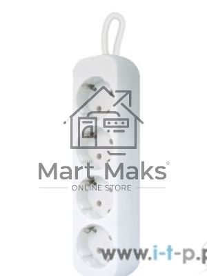 Удлинитель Defender E418 белый 1.8 м, 4 розетки 