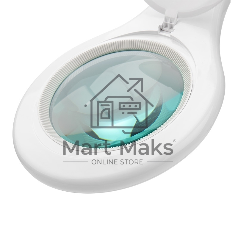Лупа на струбцине Rexant, круглая, 5D, с подсветкой 56 SMD LED, белая 31-0403
