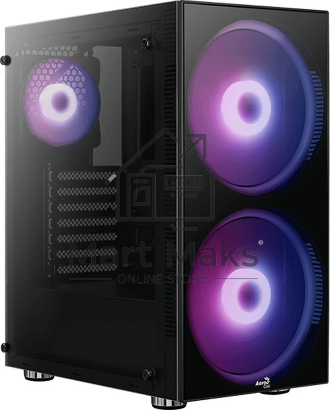 Компьютерный корпус Aerocool / Formula Python (3xUSB, 2xAudio, 0.5 мм,2x200 мм FAN, прозрачная стенка-закаленное стекло, ATX, без БП)