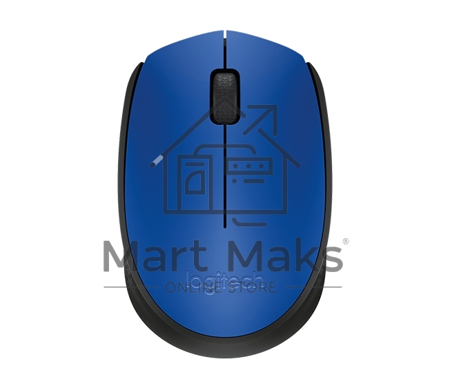 Мышь беспроводная Logitech M171 синий, 1000 dpi, радиоканал, USB, кнопки - 3
