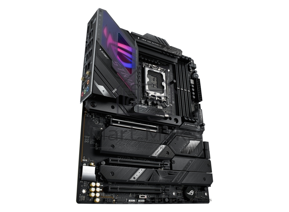 Материнская плата ASUS ROG STRIX Z790-E GAMING WIFI, LGA 1700, Intel Z790, 4xDDR5, 4xSATA, 5xM.2, 1xPCIe 5.0 x16, 2xPCIe 4.0 x4, 1xHDMI, 1xDP, 1x 2.5Gb LAN, 6xUSB-A 3.2 Gen 2, 4xUSB-A 3.2 Gen 1, 5x3.5 мм, 7.1, Standard-ATX