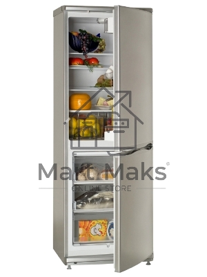 Холодильник Atlant XM-4012-080 серебристый двухкамерный 201/101л морозилка снизу