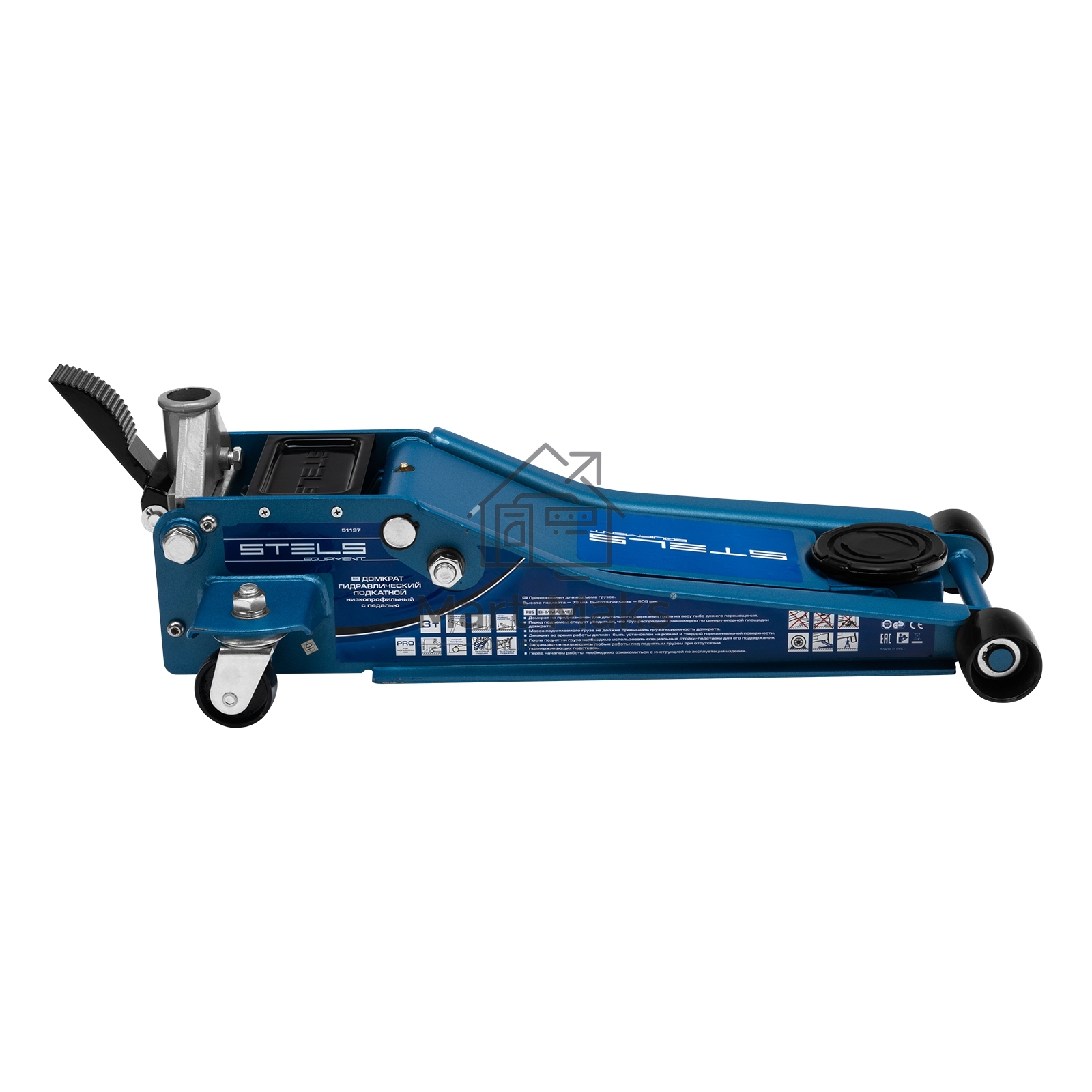 Домкрат STELS QUICK LIFT 51137 гидравлический подкатной, быстр,подъем, 3т