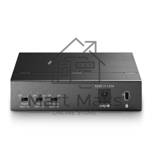 Коммутатор TP-Link SMB TL-SF1005P 5-портовый 10/100 Мбит/с настольный коммутатор с 4 портами PoE 