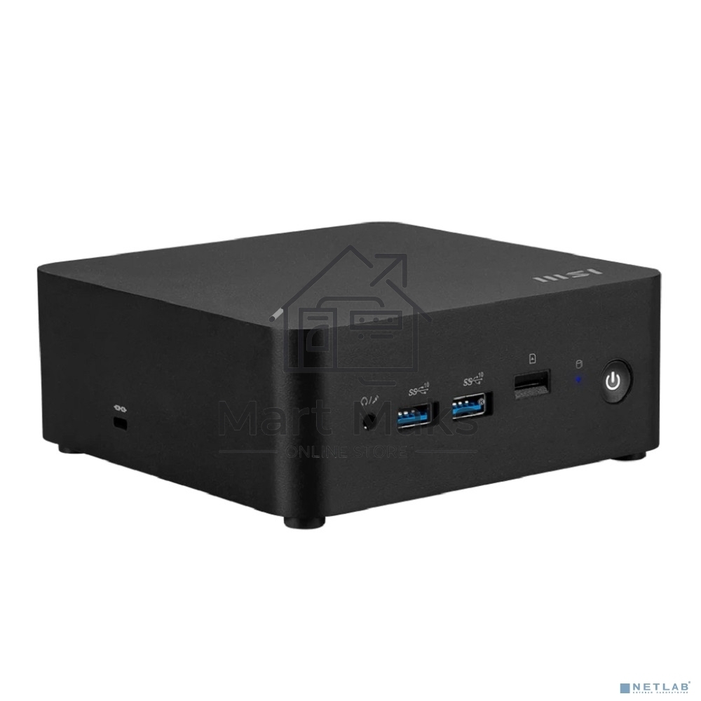 Мини ПК MSI Cubi NUC 1M-053BRU Core 3 100U (1.2) Graphics CR noOS GbitEth WiFi BT 120W черный (936-B0B111-081)