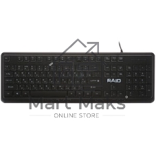 Клавиатура проводная Defender Raid GK-778DL, USB, черный