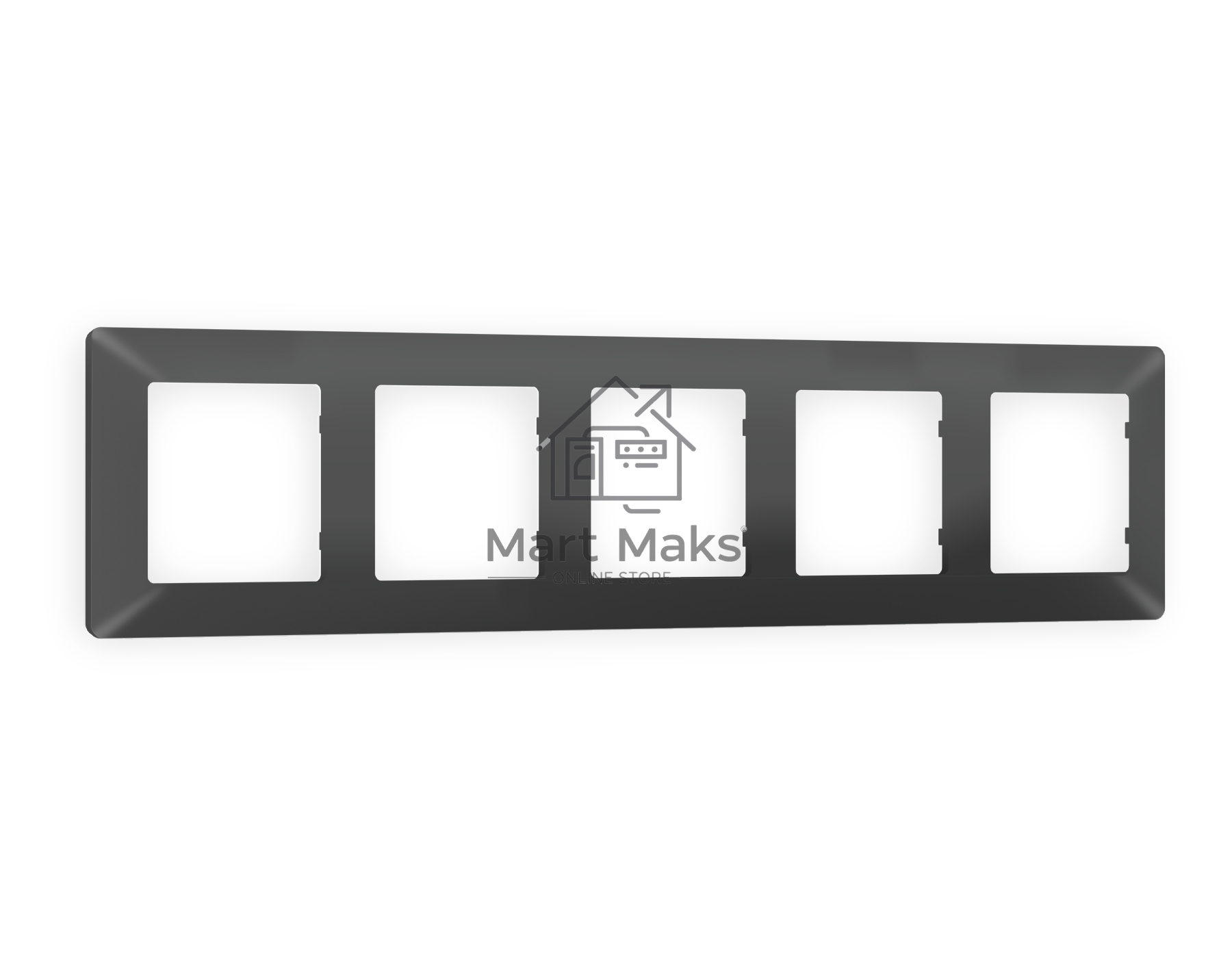 Рамка ALFA Line (Графит Мягкое касание) 5-ая AF110805