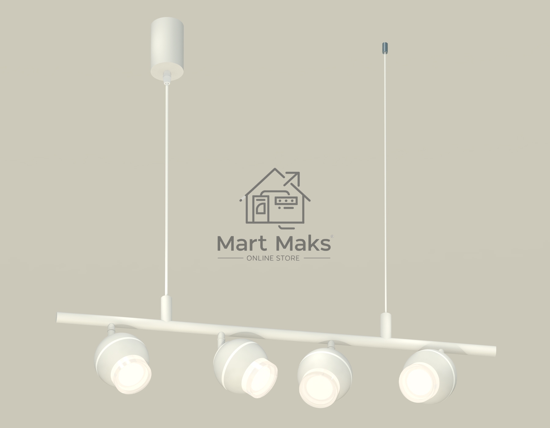 Светильник Ambrella light XB9001550/4 SWH/FR/CL белый песок/белый матовый/прозрачный MR16 GU5.3 (С9001, С1101, N7160)