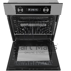 Шкаф духовой электрический Maunfeld AEOH60102S, 60л, дверца с 3 стеклами, нержавеющая сталь