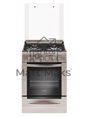 Плита газовая Gefest ПГ 6100-02 0004 серебристый, конфорок 4 шт, духовка 52 л, 60 см x 85 см x 60 см