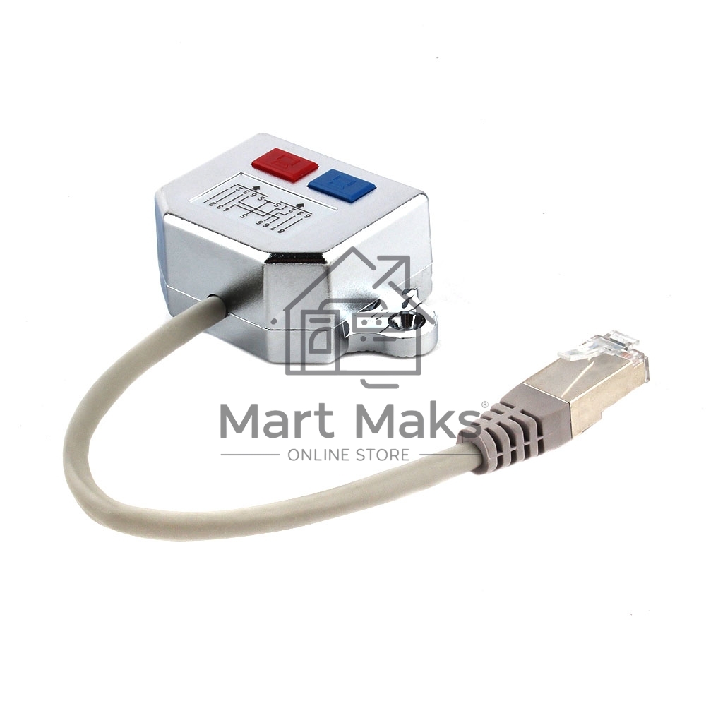 Разветвитель NCA-SP-02 FTP 1 порт RJ45 (T568A/T568B) -> 2 порта RJ45 10/100 BASE-T