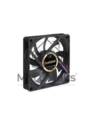 Вентилятор для корпуса ExeGate EX08015B4P-PWM черный, 80 мм, 2500 об/мин, 25 дБ, 4 pin