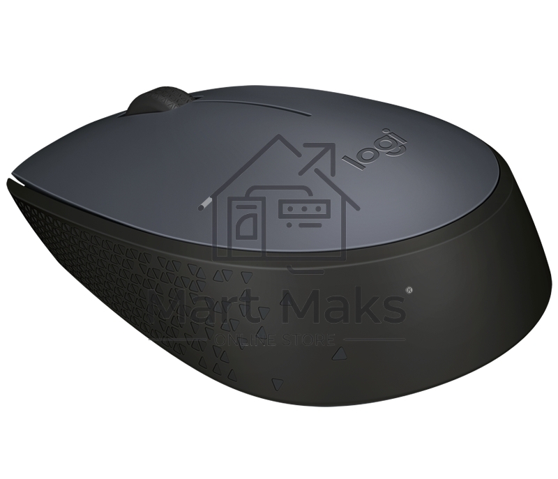 Мышь беспроводная Logitech M170 черный/темно-серый, 1000 dpi, радиоканал, USB, кнопки - 3