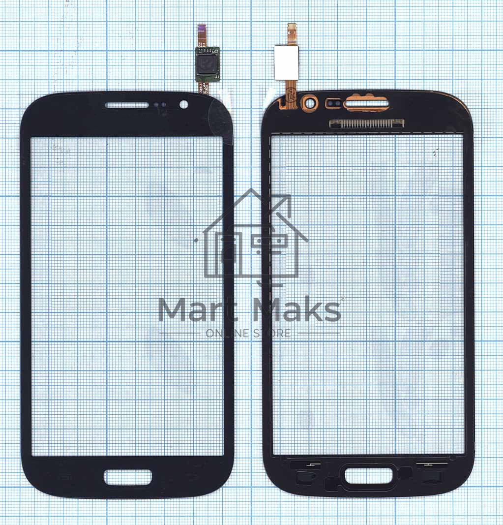 Сенсорное стекло (тачскрин) для Samsung Galaxy Grand Neo Duos GT-I9060, синее