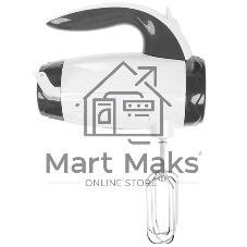 Миксер Centek CT-1114 (белый/серый) 350Вт, 6 скоростей+турбо, взбивание/замешивание