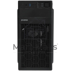Компьютерный корпус Digma DCC-MN302 черный без БП mATX 1x80мм 2x120мм 1xUSB2.0 1xUSB3.0 audio