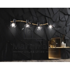 Светильник Ambrella light TR8658/4 BK/GD черный/золото E14/4 max 60W 750*100*185