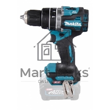 Дрель-шуруповерт Makita HP002GZ, 40 В, 0 Ач, 64 Нм, бесщеточный, ударный