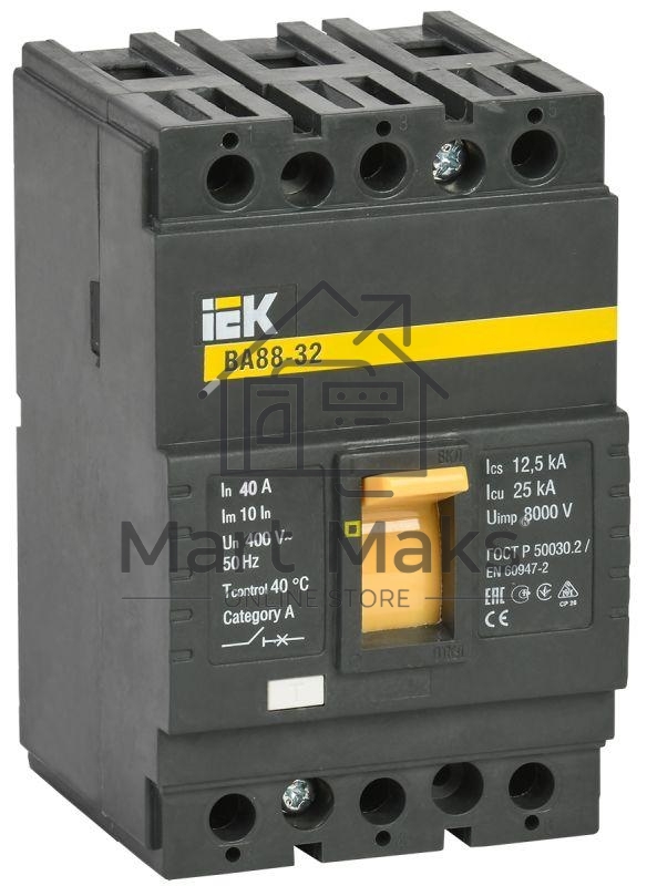 Выключатель автоматический ВА88-32 3Р 40А 25кА SVA10-3-0040 IEK