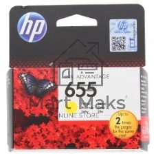 Картридж струйный HP 655 CZ112AE желтый для HP DJ IA 3525/4615/4625/5525/6525 (600 стр.)