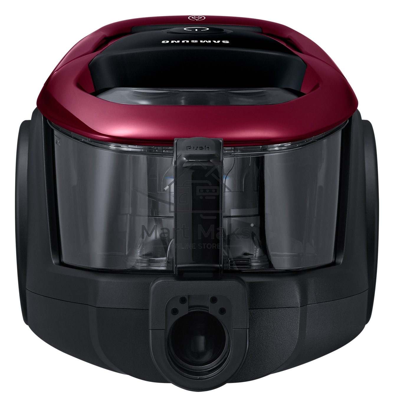 Пылесос Samsung VC18M31A0HP бордовый/черный, 380/1800 Вт, уборка сухая, пылесборник контейнер 2 л