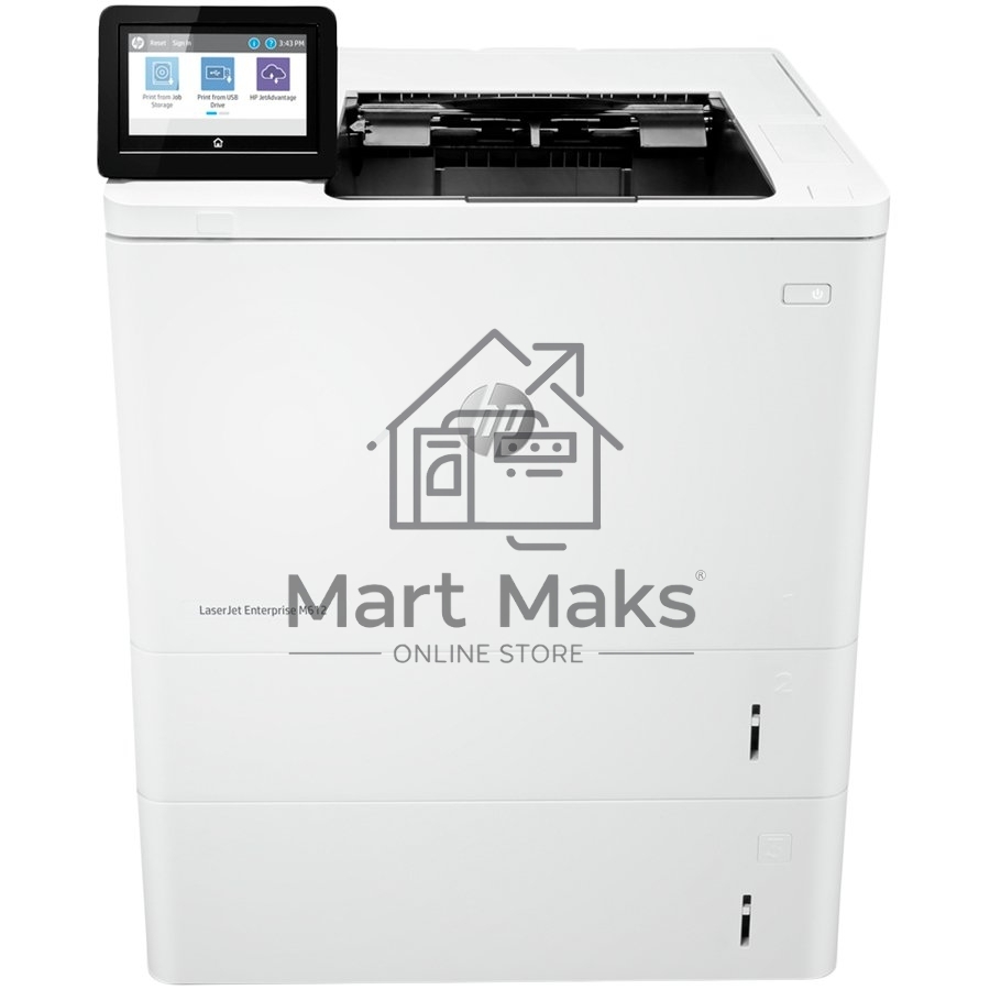 Принтер лазерный HP LaserJet Enterprise M612dn (7PS86A), A4, ч/б, печ. до 71 стр/мин., 1200 x 1200 dpi, USB, RJ-45, Air Print, Mopria