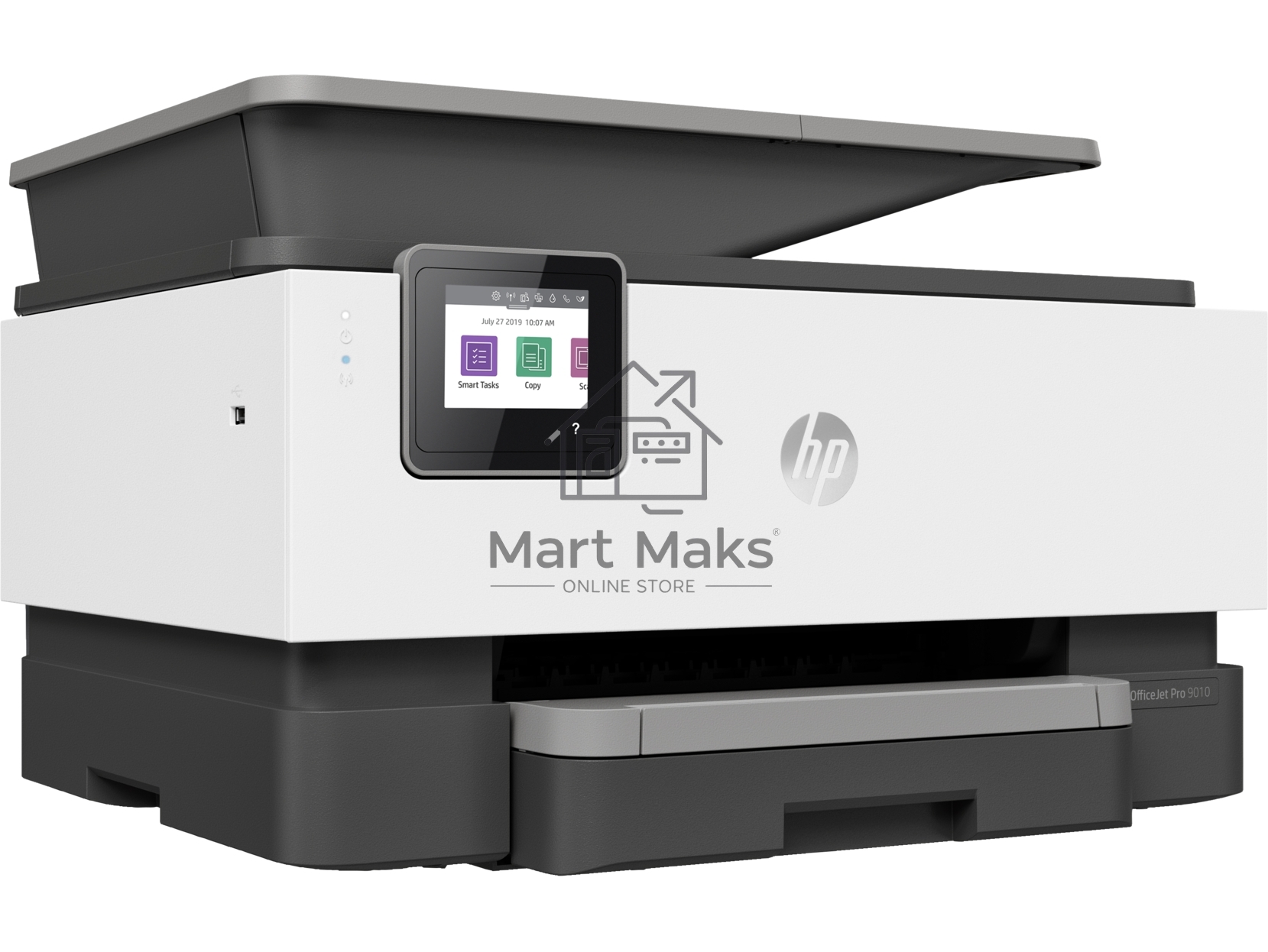 МФУ струйный HP OfficeJet Pro 9010 AiO (3UK83B), A4, цветной, печ. до 22 стр/мин. (ч/б) до 18 стр/мин. (цвет), скан. до 8 стр/мин., 1200 x 1200 dpi, USB, RJ-45, Wi-Fi, Air Print