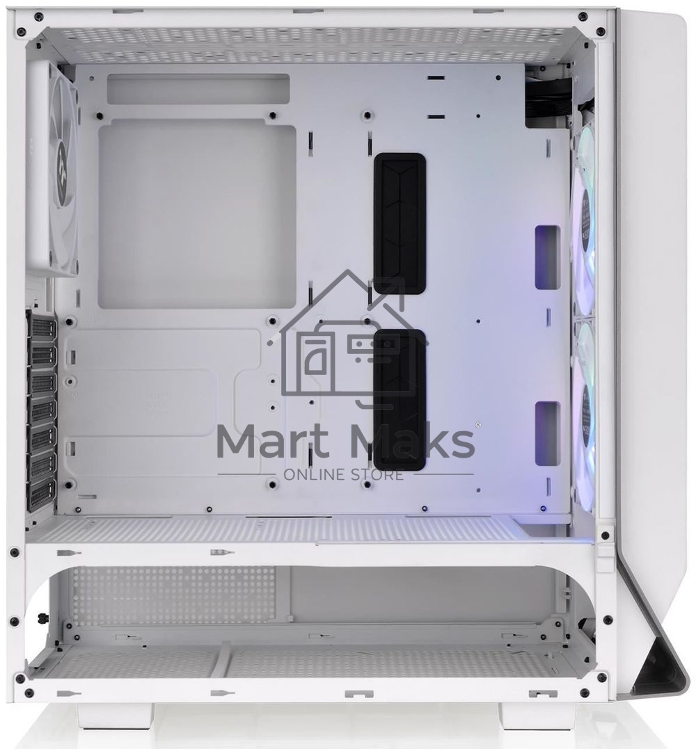 Компьютерный корпус Thermaltake Ceres 300 TG ARGB белый без БП ATX 3x140mm 2xUSB3.0 1xUSB3.1 audio bott PSU