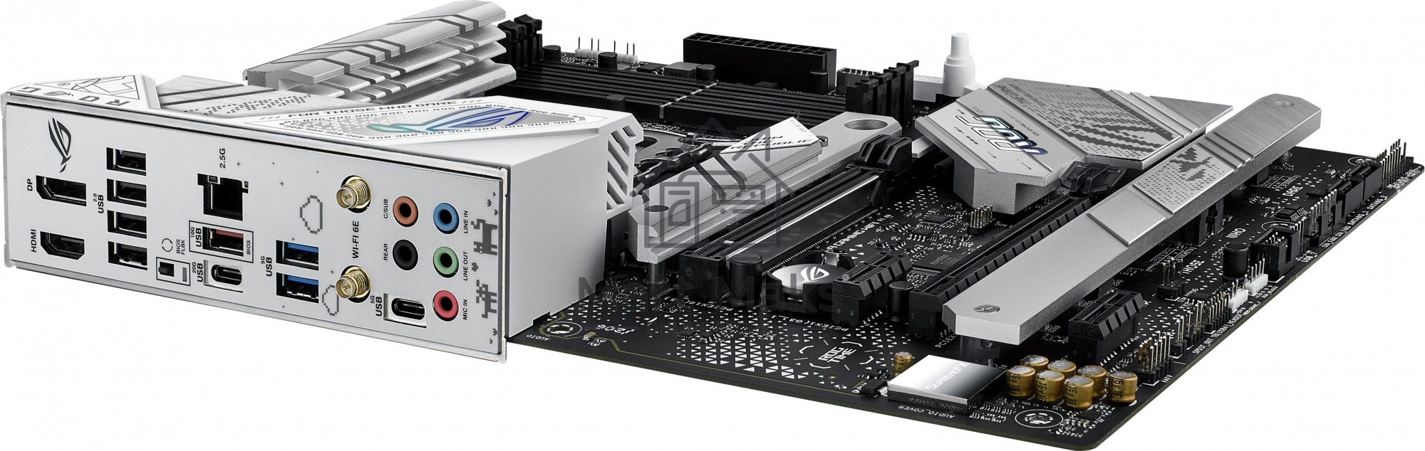 Материнская плата ASUS ROG STRIX B760-A GAMING WIFI, LGA 1700, Intel B760, 4xDDR5, 4xSATA, 3xM.2, 1xPCIe 5.0 x16, 1xPCIe 3.0 x4, 1xHDMI, 1xDP, 1x 2.5Gb LAN, 1xUSB-A 3.2 Gen 2, 2xUSB-A 3.2 Gen 1, 4xUSB 2.0, 5x3.5 мм, 7.1, Standard-ATX