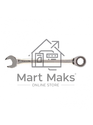 Ключ комбинированный трещоточный Matrix, 27 мм, CrV зеркальный хром