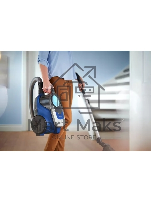 Пылесос Philips XB2022/01 темно-синий, 360/1800 Вт, уборка сухая, пылесборник контейнер 1.3 л