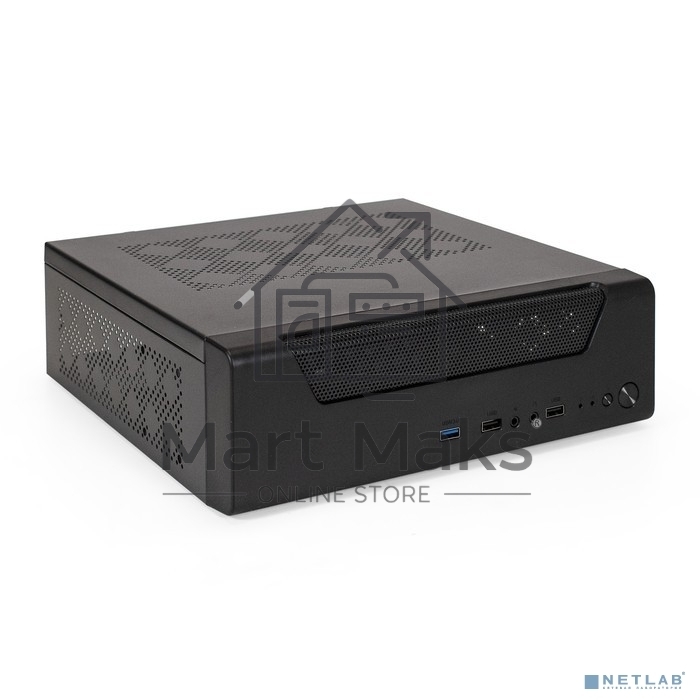 Компьютерный корпус Desktop ExeGate FL-102-TPS350 (mini-ITX, БП TPS350 с вент. 8см, 2*USB + 1*USB3.0, аудио, черный)