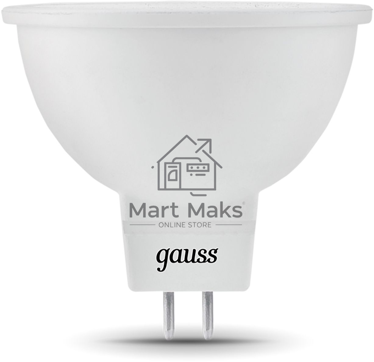 Лампа светодиодная Gauss Black 7Вт цок.:GU5.3 рефлек. 220B 3000K св.свеч.бел.теп. MR16 (упак.:10шт) (101505107)