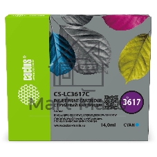 Картридж струйный Cactus CS-LC3617C голубой (14 мл) для Brother MFC-J2330DW/J2730DW/J3530DW/J3930DW
