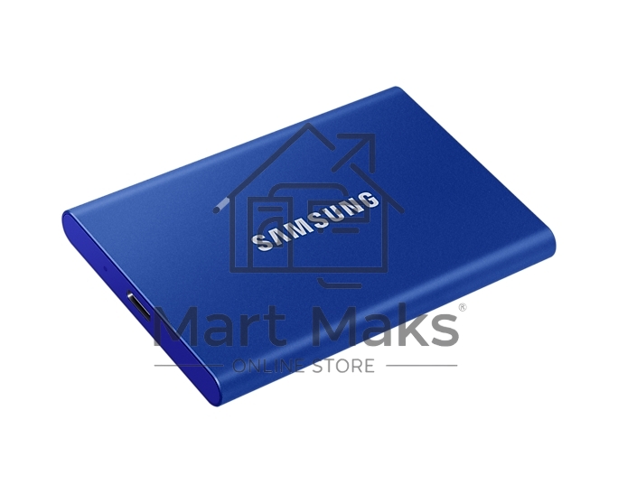 Твердотельный накопитель Samsung SSD 2TB T7, USB Type-C, R/W 1000/1050MB/s, Blue