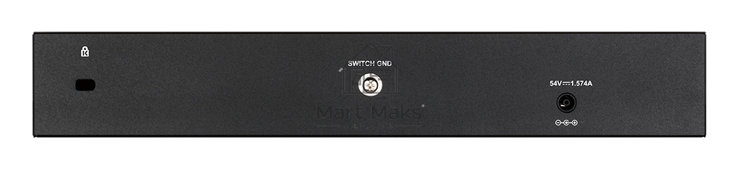 Коммутатор настраиваемый L2 PoE-коммутатор, 8x1000Base-T PoE, 2х1000Base-X SFP, PoE-бюджет 65 Вт, упрощенный интерфейс CLI