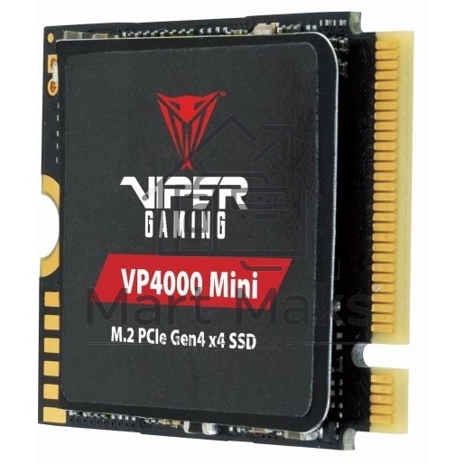 Накопитель SSD Patriot VP4000 Mini, 1Tb, PCIe 4.0 x4, M.2 2230, NVMe, R/W 5000/3500, с радиатором