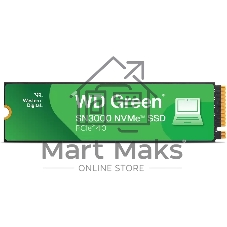 Накопитель SSD WD Green SN3000, 500Gb, PCIe 4.0 x4, M.2 2280, NVMe, R/W 5000/4100