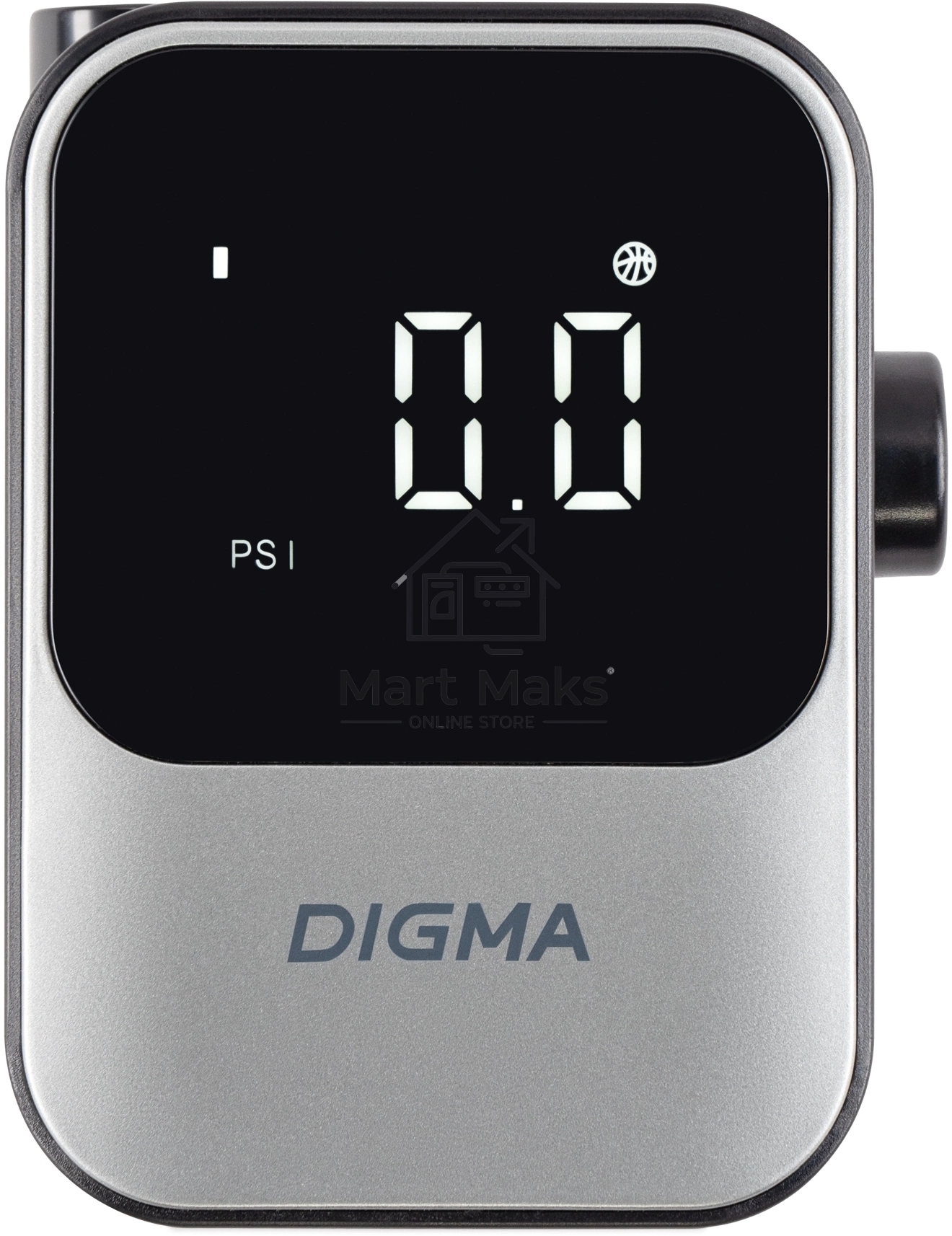 Автомобильный компрессор Digma QBK-120G серый, шланг 0.2м