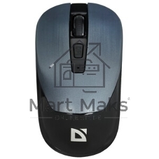 Мышь беспроводная Defender Wave MM-995 серебристый, 1600 dpi, радиоканал, USB, кнопки - 4