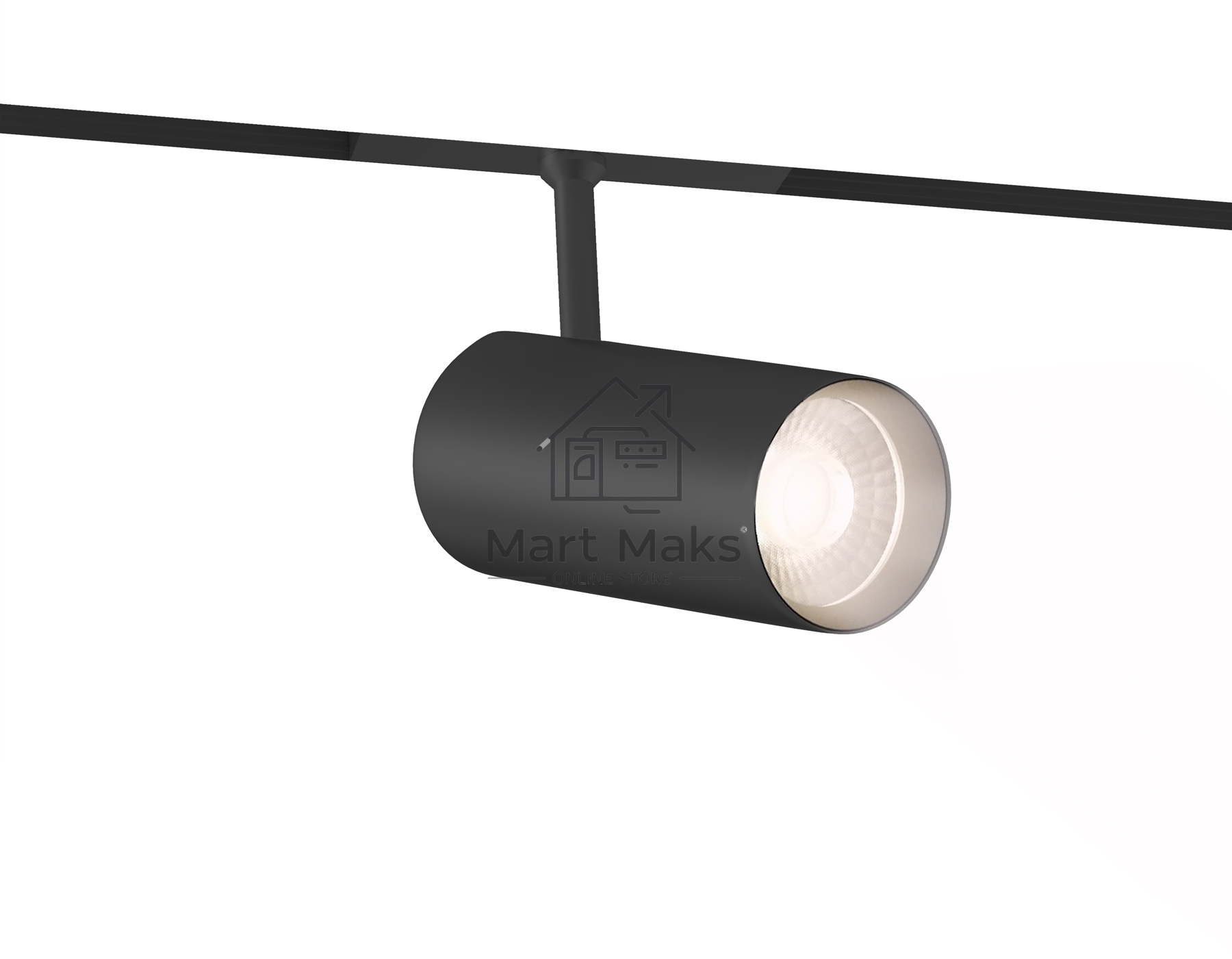Трековый акцентный светильник Ambrella light GL4425 BK черный IP20 15W 3CCT 3000-6000K SMART 48V 24° D55*120