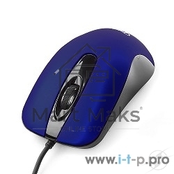 Мышь проводная Gembird MOP-400-B синий, 1000 dpi, USB, кнопки - 3
