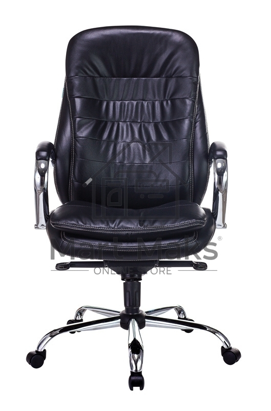 Кресло руководителя Бюрократ T-9950/BLACK-PU сиденье черный, искусственная кожа, крестовина хром