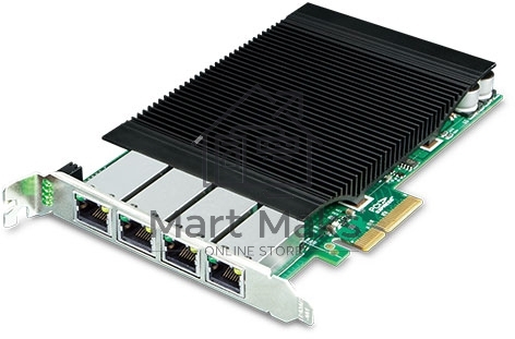 Сетевой адаптер PLANET 4-Port 10/100/1000T 802.3at PoE+ PCI Express Server Adapter (120W PoE budget, PCIe x4, -10 to 60 C, Intel Ethernet Controller)