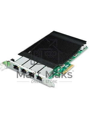 Сетевой адаптер PLANET 4-Port 10/100/1000T 802.3at PoE+ PCI Express Server Adapter (120W PoE budget, PCIe x4, -10 to 60 C, Intel Ethernet Controller)