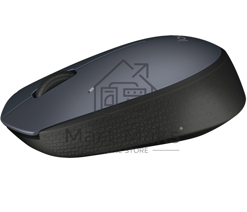 Мышь беспроводная Logitech M170 черный/темно-серый, 1000 dpi, радиоканал, USB, кнопки - 3