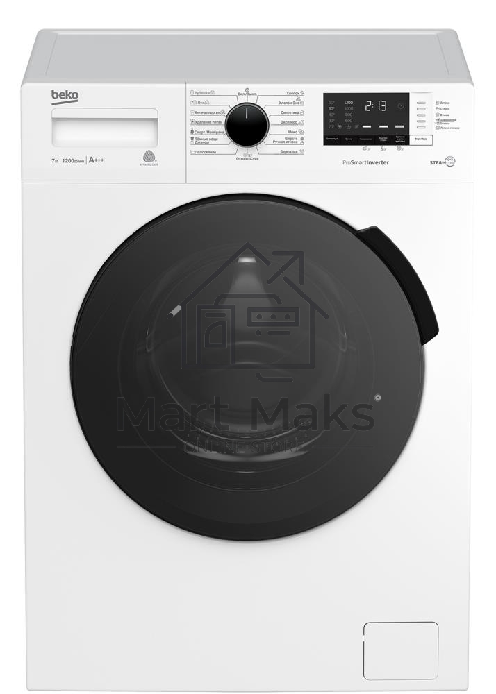 Стиральная машина Beko RSPE78612W белый, загрузка фронтальная 7 кг, 1200 об/мин., класс: А