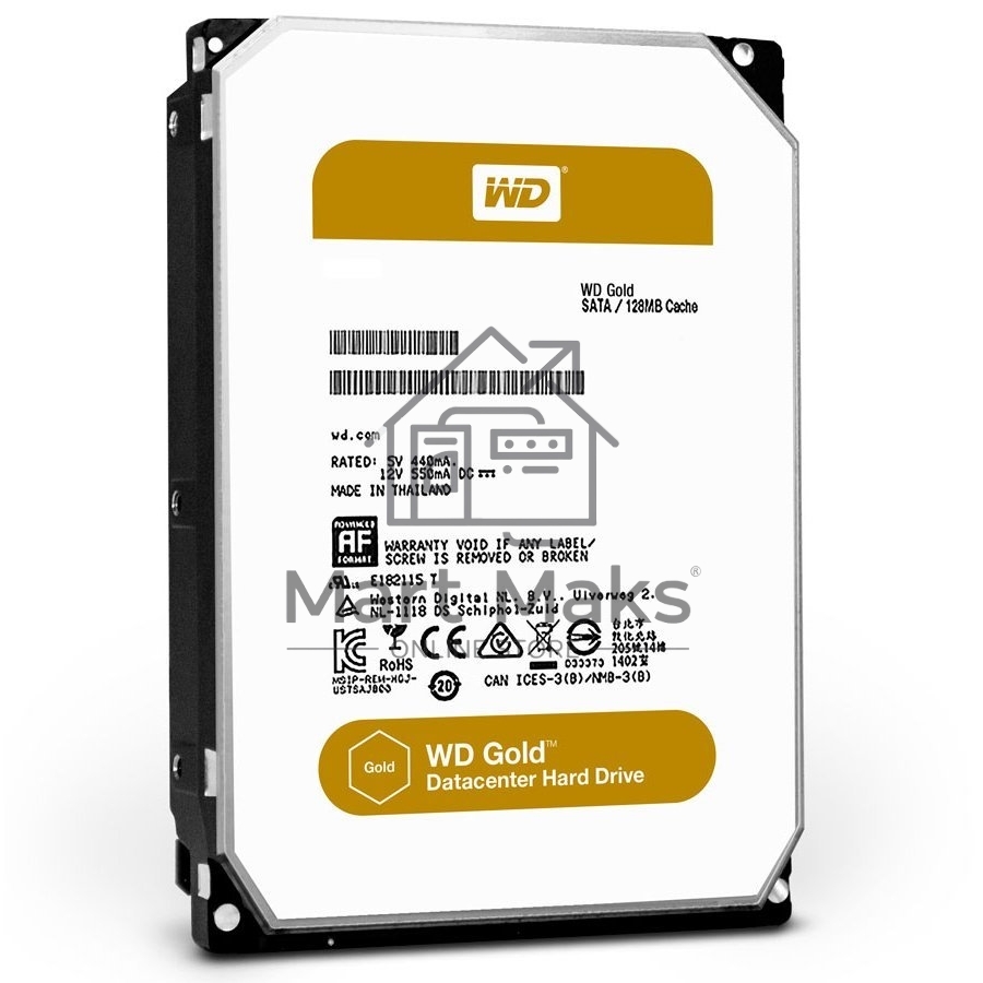 Жесткий диск WD Original SATA-III 2Tb WD2005FBYZ Gold (7200rpm) 128Mb 3.5